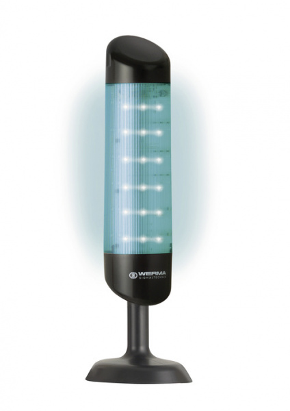 WERMA CleanSIGN 3-Tier, 7 Color Adjustable, Base or Ceiling Mount Signal Tower [695.010.55]