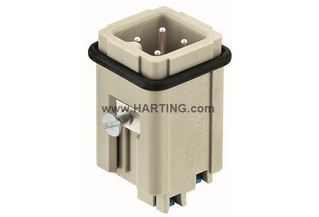 Harting Han 3A male insert with Quick-Lock 1,5mm [9200032634]