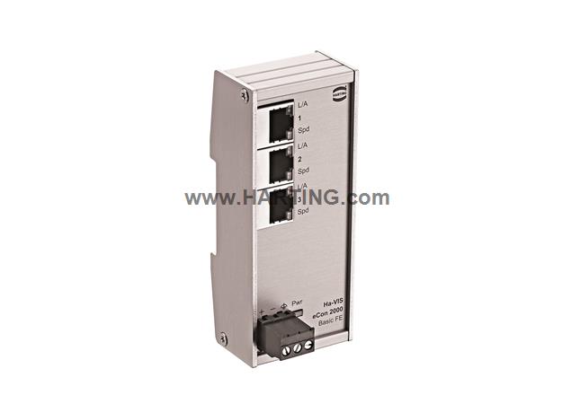 Harting 2030B-A; 3 Port Unmanaged Industrial Ethernet Switch [24020030010]