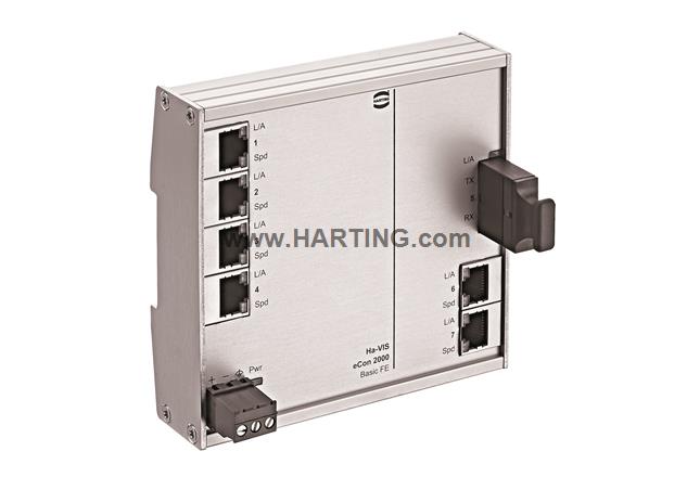 Harting 2061B-AD; 6 Port Unmanaged Industrial Ethernet Switch [24020061110]