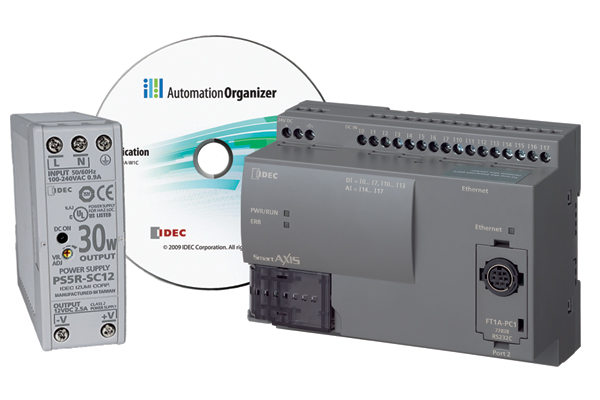 SmartAXIS Starter Kit 24I/O DC, USB cable, 30W PS and software [KIT-SMART-24-BDC]