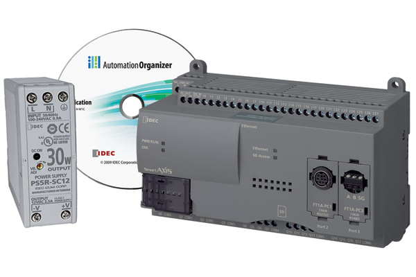 SmartAXIS Starter Kit 40I/O DC Source outputs, USB cable, 30W PS and software [KIT-SMART-40-BDC-RS]