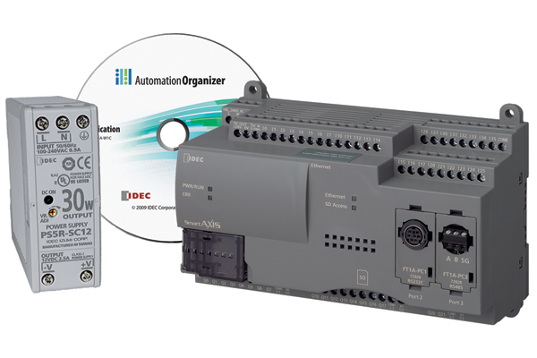 SmartAXIS 48I/O Starter Kit DC Sink outputs, USB cable, 30W PS and software [KIT-SMART-48-BDC-K]