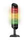 WERMA CleanSIGN, 3-Tier, 3 Preset Color, Base or Ceiling Mount Signal Tower [695.310.55]